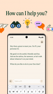 اسکرین شات برنامه Pi, Your Personal AI Assistant 2