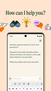 اسکرین شات 2 برنامه Pi, your personal AI