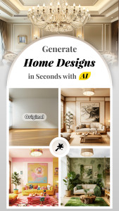 اسکرین شات 1 برنامه AI Home Design: Interior DecAI