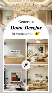 اسکرین شات 1 برنامه AI Home Design: Interior DecAI