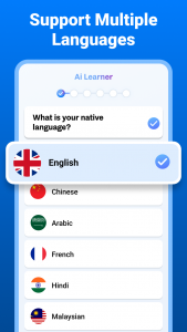 اسکرین شات 6 برنامه LearnAI: Speak & Learn English
