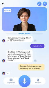 اسکرین شات برنامه LearnAI: Speak & Learn English 1