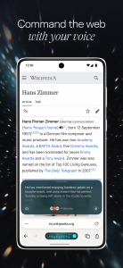 اسکرین شات 2 برنامه Comet: AI Browser & Assistant