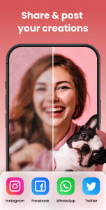 اسکرین شات برنامه UpFoto - AI Photo Enhancer 8