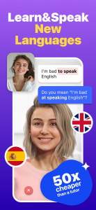 اسکرین شات برنامه Praktika – AI Language Tutor 1