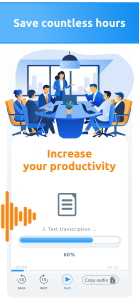 اسکرین شات 4 برنامه AI Transcribe Speech to Text