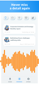 اسکرین شات 3 برنامه AI Transcribe Speech to Text