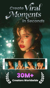 اسکرین شات 1 برنامه Clipfly - AI Video Generator