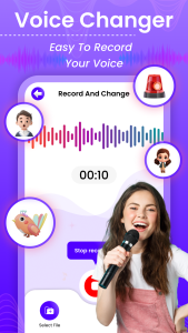 اسکرین شات 3 برنامه Voice Changer: AI Audio Effect