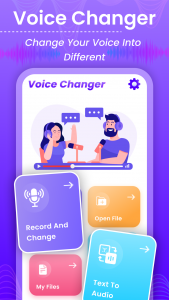 اسکرین شات 2 برنامه Voice Changer: AI Audio Effect