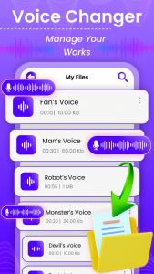 اسکرین شات 4 برنامه Voice Changer: AI Audio Effect