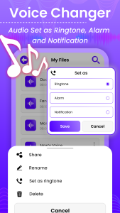 اسکرین شات 6 برنامه Voice Changer: AI Audio Effect