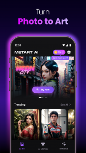 اسکرین شات 8 برنامه Metart: AI Photo Generator