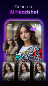اسکرین شات 2 برنامه Metart: AI Photo Generator