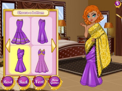 اسکرین شات بازی Dress up the Indian princess - girls games 1