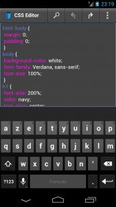 اسکرین شات برنامه CSS Editor 1