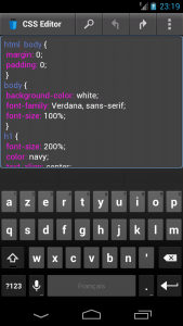 اسکرین شات برنامه CSS Editor 3
