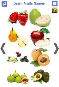 اسکرین شات برنامه Learn Fruits Name 🍓🍉🍍🍎 Fruits name in english 1