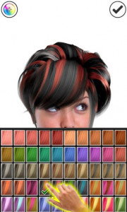 اسکرین شات برنامه Magic Mirror Demo, Hair styler 4