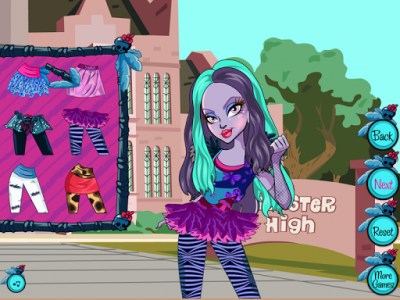 اسکرین شات بازی Monster Jane Dress Up Salon 2