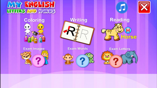 اسکرین شات 1 برنامه My English Letters and Words