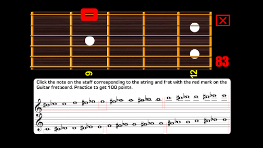 اسکرین شات برنامه Guitar Notes 4
