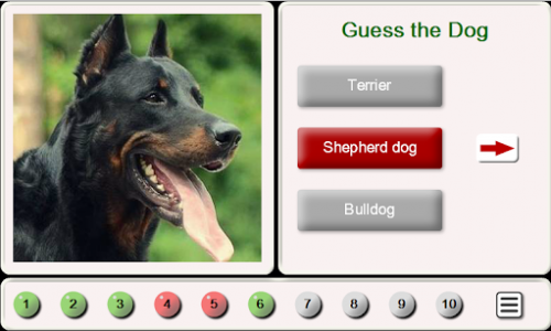 اسکرین شات برنامه Guess the Dog: Tile Puzzles 1