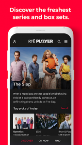 اسکرین شات برنامه RTÉ Player 1