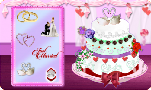 اسکرین شات بازی Rose Wedding Cake Maker Games 1