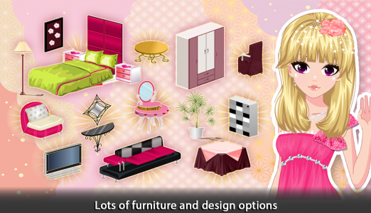 اسکرین شات بازی Girl Doll House - Room Design 3
