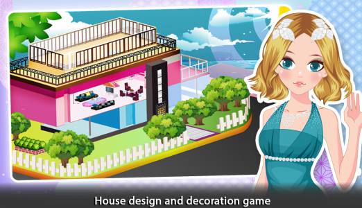 اسکرین شات بازی Girl Doll House - Room Design 1