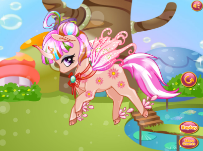 اسکرین شات 4 بازی Magical Unicorn Rainbow Game