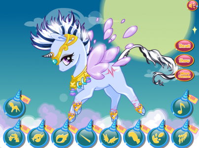 اسکرین شات 3 بازی Magical Unicorn Rainbow Game