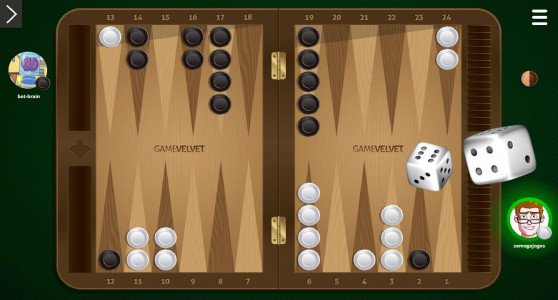 اسکرین شات بازی Backgammon Online - Board Game 1