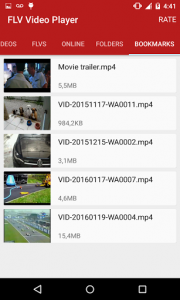 اسکرین شات برنامه FLV Video Player 1
