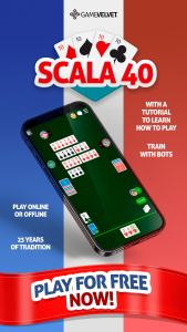 اسکرین شات 1 بازی Scala 40 Online - Card Game