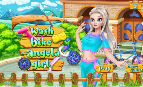 اسکرین شات بازی Wash Bike Angela Girl 1