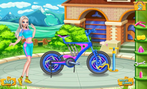اسکرین شات بازی Wash Bike Angela Girl 5