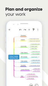 اسکرین شات برنامه Mind Map Maker - Mindomo 5