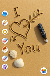 اسکرین شات 1 برنامه Sand Draw Creative Art Drawing