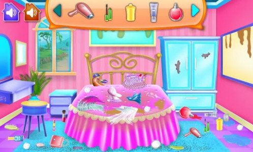اسکرین شات بازی Princess Cleaning the House game 1