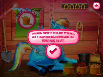 اسکرین شات بازی Princess rainbow Pony game 6