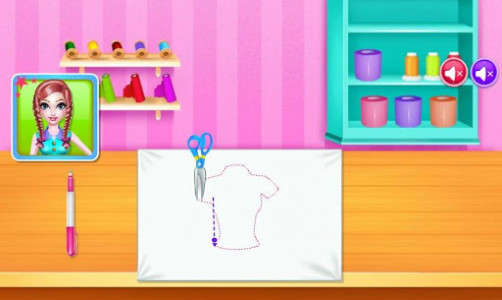 اسکرین شات بازی Sewing clothes school game 4