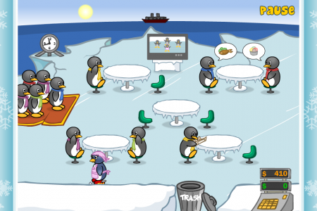 اسکرین شات 1 بازی Penguin Diner: Restaurant Dash