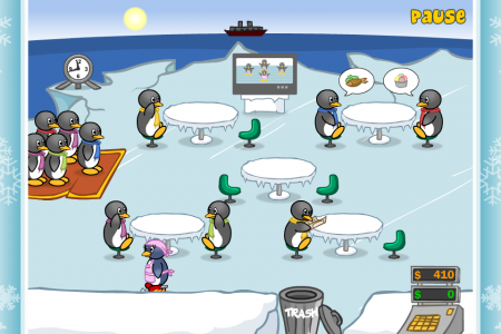 اسکرین شات بازی Penguin Diner: Restaurant Dash 1