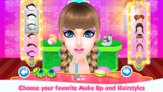 اسکرین شات برنامه Girl Make Up Salon 3