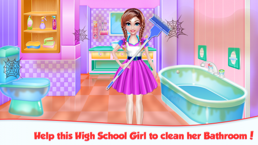اسکرین شات بازی Highschool Girl House Cleaning 2