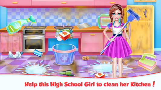 اسکرین شات بازی Highschool Girl House Cleaning 1