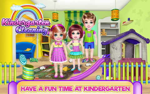 اسکرین شات بازی Kindergarten House Cleaning 1