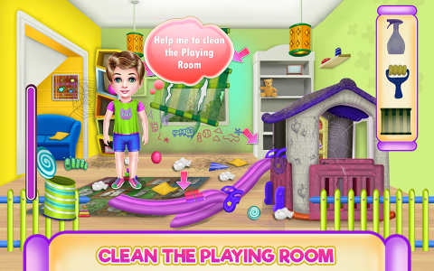 اسکرین شات بازی Kindergarten House Cleaning 5